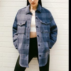 Reformation Wool Shirt Jacket